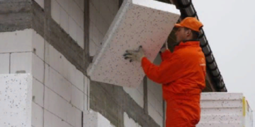 Утепление газобетонного фасада