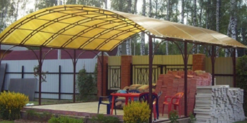 Требования и правила установки навесов из поликарбоната