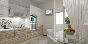 Интересные и свежие идеи в оформлении светлой кухни