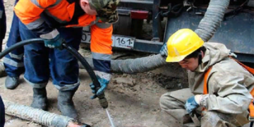 Этапы прочистки и промывки канализационных труб