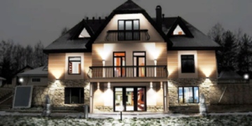 Варианты и правила наружного освещения домов